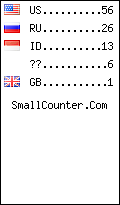 visitors by country counter