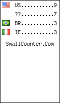 visitors by country counter